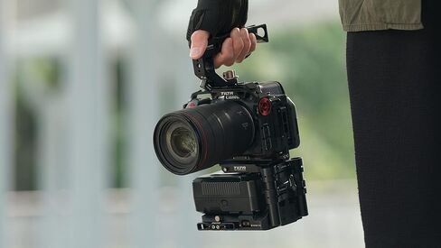 Tilta Half Camera Cage for Canon R5C Lightweight Kit | Dual Directional Arca-Swiss Quick Release Plate | Unobstructed Original Grip | Silicone Pad – Black in Saudi Arabia