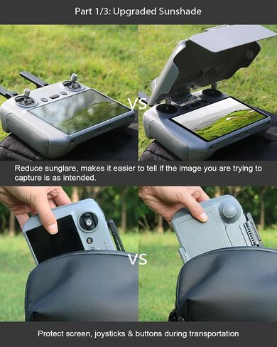 Arzroic Sun Hood Shade for DJI RC 2, DJI Mini 4 Pro & DJI Air 3 Accessories Controller Screen Protector Joystick Cover in Saudi Arabia