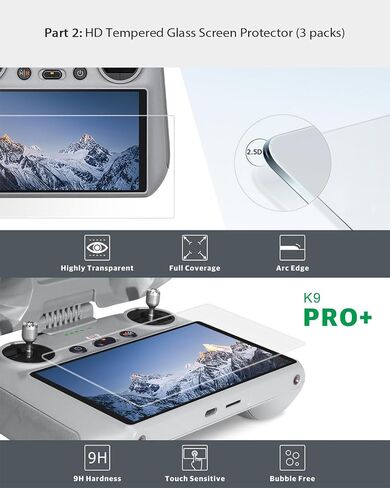 Arzroic Sun Hood Shade for DJI RC 2, DJI Mini 4 Pro & DJI Air 3 Accessories Controller Screen Protector Joystick Cover in Saudi Arabia