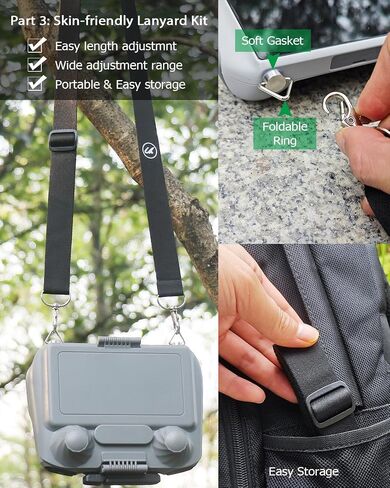 Arzroic Sun Hood Shade for DJI RC 2, DJI Mini 4 Pro & DJI Air 3 Accessories Controller Screen Protector Joystick Cover in Saudi Arabia