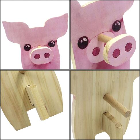 Cute Wooden Animal Glasses Holder Carving Sunglasses Eyeglass Display Stand Rack Home Office Decoration Gift for Kids in Kuwait