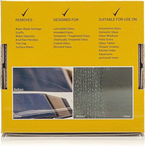 Glass Polish 21005 DIY Windscreen Polishing Kit for Automotive Glass Polishing - Ø 3 inch with Drill Attachment in Kuwait