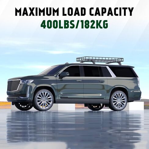 220LBS Roof Rack Cross Bars Fit for 2015 2016 2017 2018 2019 2020 Chevy Suburban, Chevrolet Tahoe, GMC Yukon & Yukon XL, Cadillac Escalade & Escalade ESV Roof Rails, Rooftop Crossbars Luggage in Saudi Arabia
