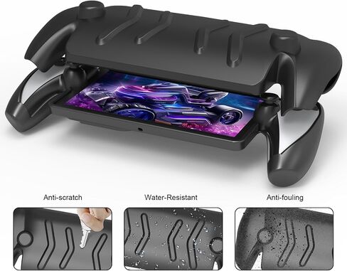 JOYTORN Full Protective Case Cover Compatible with Playstation Portal Remote Player,PS5 Portal Case with Detachable Front Shell,Back Case-Frosted Handheld Design(White) in Saudi Arabia