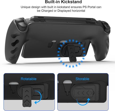 JOYTORN Full Protective Case Cover Compatible with Playstation Portal Remote Player,PS5 Portal Case with Detachable Front Shell,Back Case-Frosted Handheld Design(White) in Saudi Arabia