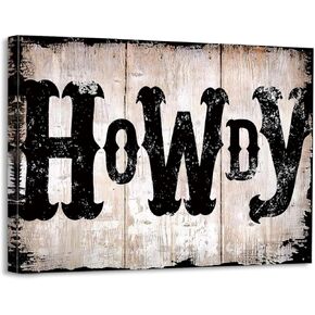 Inspirational Quote Dream Big Little Cowboy Retro Western Cowboy Hat Framed Canvas Wall Art Decor 11×14 inch,Farmhouse Rustic Print Painting Artwork Home Wall Decoration For Western Boys Room Nursery