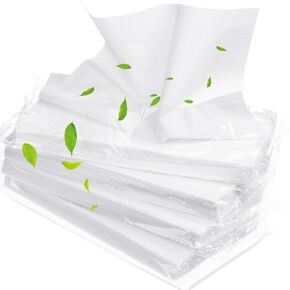 Mudder Car Tissue Refill Auto Visor Tissue Refills Napkin Holder Refill for Sun Visor Car Travel Tissues, Soft and Smooth, 3-Ply (4 Pieces)