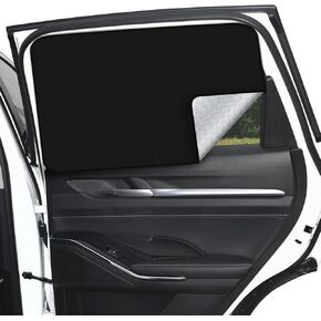 ZATOOTO 2 Pcs Rear Window Covers - Car Side Window Sun Shades - Privacy Magnetic Reflected Sunlight Protection for Baby Child Sleeping