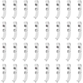 UNICRAFTALE About 60Pcs Fold Over Clasps 10mm Stainless Steel Jewelry Clasps Snap Lock Clasps Metal Jewelry Extender Micro Fold Over Clasps Bracelet Clasps for DIY Jewelry Making