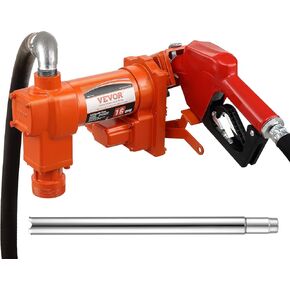 VEVOR Diesel Fuel Transfer Pump Kit,10 GPM 12V DC Portable Electric Self-Priming Fuel Transfer Extractor Pump Kit with Automatic Shut-off Nozzle Hose for Diesel, Kerosene, Machine, Transformer Oil