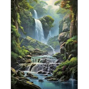 Acudotr Diamond Painting Kits for Adults, 5D DIY Diamond Art Kits for Beginners, Full Drill Diamond Painting Kits for Home Wall Decor, Beautiful Nature, 12x12 Inch