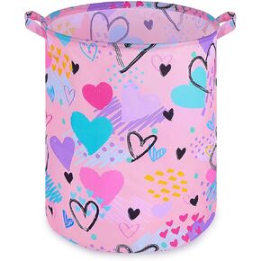 Beinou Mermaid Laundry Hamper 43.3L Waterproof Storage Basket Collapsible Toy Basket Canvas Organizer Basket with Handles for Kids Bedroom Baby Nursery Clothes in Kuwait