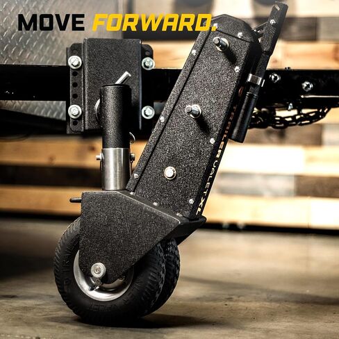 إطارات مطاطية Trailer Valet XL25 Trailer Dolly "Never Flat" - سعة سطح مستو 10,000 رطل، مزودة بمحرك مع ملحق مثقاب متضمن، فرامل تلقائية، فولاذ مقاوم للصدأ، عربات سكن متنقلة ومقطورات أسهل in Saudi Arabia