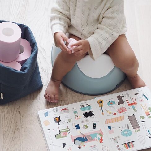 BEABA Ergonomic Training Potty, Provides Comfort and Support, Lightweight & Portable Potty for Potty Training, Potty Training Seat, Compact Toddler Potty (Sage) in Kuwait