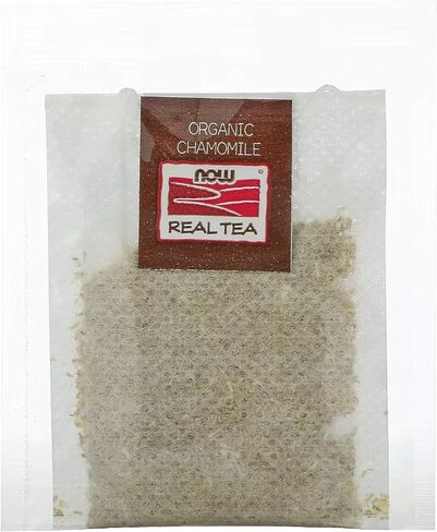 NOW Foods, Chamomile Tea, Comfort in a Cup, Relaxing and Caffeine-Free, Non-GMO, Premium Unbleached Tea Bags with No-Staples Design, 24-Count in Saudi Arabia