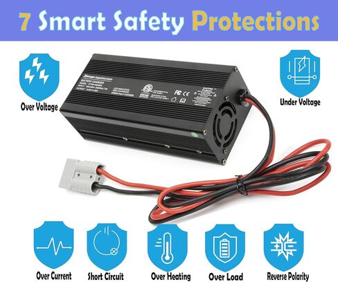Xietongpo 24V 20A LiFePO4 شاحن ذكي لبطاريات الليثيوم فوسفات الحديد ذات الدورة العميقة، شاحن بطارية LiFePO4 29.2V 20A مع مقاطع أندرسون والتمساح لبطاريات شاحنات السيارات RV in Saudi Arabia