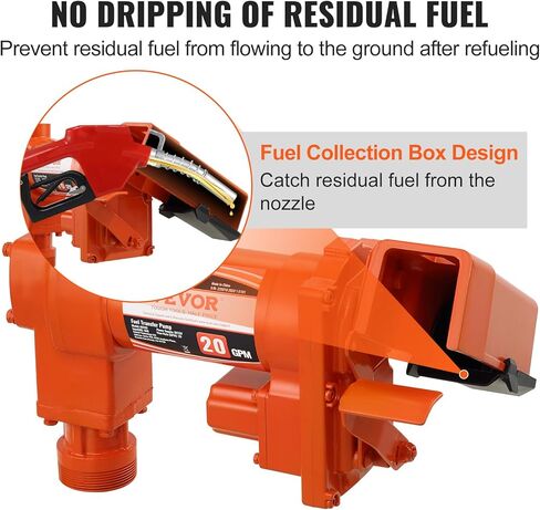 مجموعة مضخة نقل وقود الديزل، 10 GPM 12V DC مجموعة مضخة نقل الوقود الكهربائية المحمولة ذاتية التحضير مع خرطوم فوهة الإغلاق التلقائي للديزل والكيروسين والآلة وزيت المحولات in Kuwait