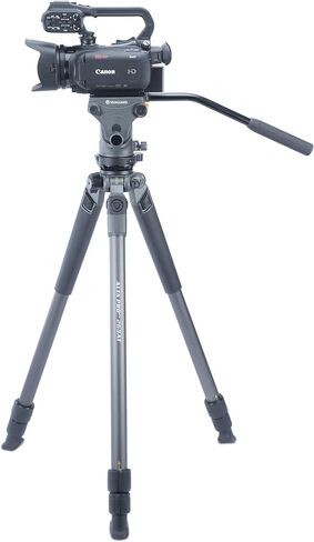 Vanguard Alta Pro 2V 263CVP Professional Carbon Fiber Video Tripod Kit with Alta PH-123V Video Head - Stable, Smooth-Action Support for DSLR/Mirrorless Cameras and Video Gear in Saudi Arabia
