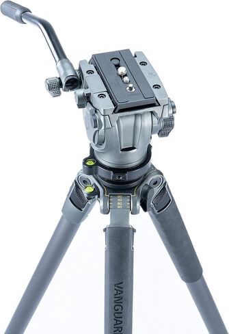 Vanguard Alta Pro 2V 263CVP Professional Carbon Fiber Video Tripod Kit with Alta PH-123V Video Head - Stable, Smooth-Action Support for DSLR/Mirrorless Cameras and Video Gear in Saudi Arabia