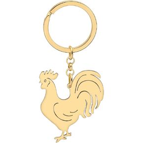 LONYOO Chicken Keychain Stainless Steel Chicken Keyring Gifts for Women Purse Car Key Charms in Kuwait