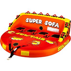 SUWTAIR Towable Tubes for Boating,Pull Tube, Super Sofa Tubes for Boats,Inflatable Boat Tube,Front&Back Tow Points w/Heavy-Duty Thick Nylon Cover for Water Sports in Saudi Arabia