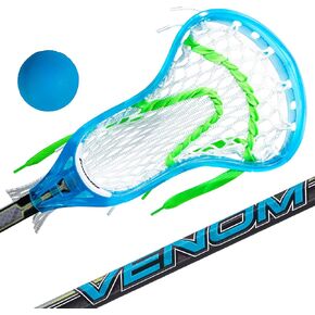 Franklin Sports Kids Mini Lacrosse Stick + Ball Set - Venom Youth Plastic Lacrosse Stick for Beginners - Perfect Set for Kids + Toddlers