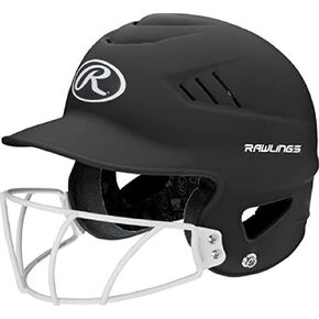 Rawlings | COOLFLO Batting Helmet with Facemask | Fastpitch Softball | One Size fits Most (6 1/2-7 1/2)