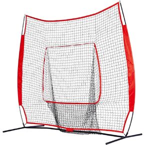 ZELUS 7x7ft Baseball Net for Hitting and Pitching Practice and Training | 7'x7' Portable Hitting Net Pitching Net | Batting Cage with Frame and Net