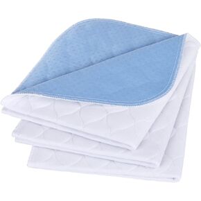 Waterproof Washable Incontinence Bed pad,34" x 52",Non-Slip Reusable Absorbency Underpads Sheet Mattress Protector for Adults, Kids and Pets