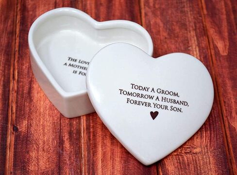 Susabella - Stepmother of the Bride Gift, Stepmother of the Groom Gift, Stepmom Gift - Heart Keepsake Box - You didn’t give me life, life gave me you. - Wedding Gift or Mother's Day Gift in Kuwait