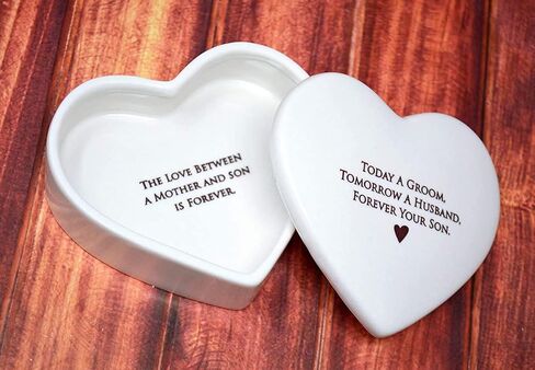 Susabella - Stepmother of the Bride Gift, Stepmother of the Groom Gift, Stepmom Gift - Heart Keepsake Box - You didn’t give me life, life gave me you. - Wedding Gift or Mother's Day Gift in Kuwait