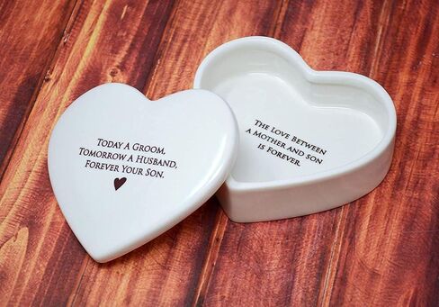 Susabella - Stepmother of the Bride Gift, Stepmother of the Groom Gift, Stepmom Gift - Heart Keepsake Box - You didn’t give me life, life gave me you. - Wedding Gift or Mother's Day Gift in Kuwait