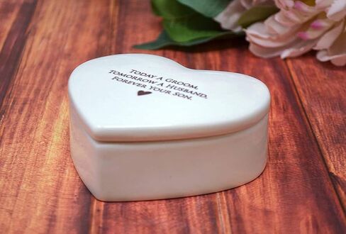 Susabella - Stepmother of the Bride Gift, Stepmother of the Groom Gift, Stepmom Gift - Heart Keepsake Box - You didn’t give me life, life gave me you. - Wedding Gift or Mother's Day Gift in Kuwait