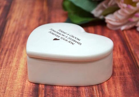 Susabella - Stepmother of the Bride Gift, Stepmother of the Groom Gift, Stepmom Gift - Heart Keepsake Box - You didn’t give me life, life gave me you. - Wedding Gift or Mother's Day Gift in Kuwait