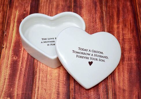 Susabella - Stepmother of the Bride Gift, Stepmother of the Groom Gift, Stepmom Gift - Heart Keepsake Box - You didn’t give me life, life gave me you. - Wedding Gift or Mother's Day Gift in Kuwait