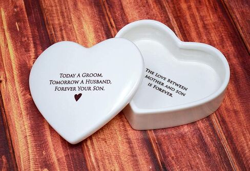 Susabella - Stepmother of the Bride Gift, Stepmother of the Groom Gift, Stepmom Gift - Heart Keepsake Box - You didn’t give me life, life gave me you. - Wedding Gift or Mother's Day Gift in Kuwait