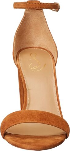 Sam Edelman Yaro Ankle Strap Sandal Heel Classic Nude Leather 7.5 W in Saudi Arabia