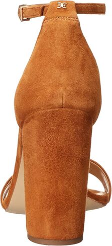 Sam Edelman Yaro Ankle Strap Sandal Heel Classic Nude Leather 7.5 W in Saudi Arabia