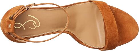 Sam Edelman Yaro Ankle Strap Sandal Heel Classic Nude Leather 7.5 W in Saudi Arabia