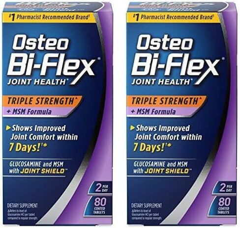 Osteo Bi-Flex Triple Strength(5) with MSM, Glucosamine Joint Health Supplement, Coated Tablets, 80 Count in Kuwait