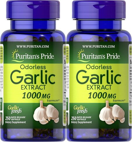Puritan's Pride Odorless Garlic 1000 Mg, 100 Total Count in Saudi Arabia