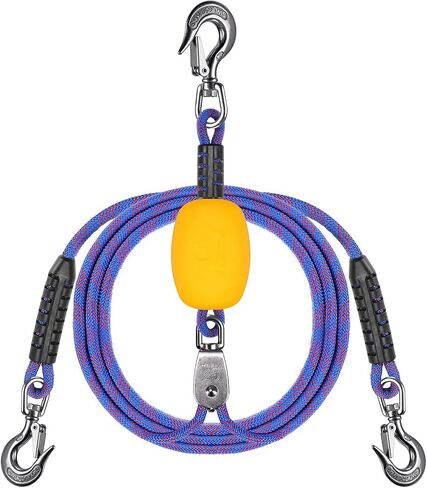 SELEWARE 24 ft & 26 ft Heavy Duty Boat Tow Harness, Boat Tow Ropes with Stainless Steel Hooks, Pulley and Float, Heavy Duty Self Centering Tow Harness for Tubing, Water Skiing, Wakeboarding and More in Saudi Arabia