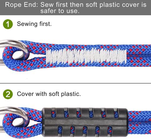 SELEWARE 24 ft & 26 ft Heavy Duty Boat Tow Harness, Boat Tow Ropes with Stainless Steel Hooks, Pulley and Float, Heavy Duty Self Centering Tow Harness for Tubing, Water Skiing, Wakeboarding and More in Saudi Arabia