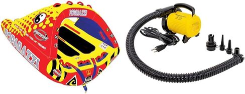 SPORTSSTUFF Poparazzi 1-3 Rider Towable Tube for Boating, Red in Saudi Arabia