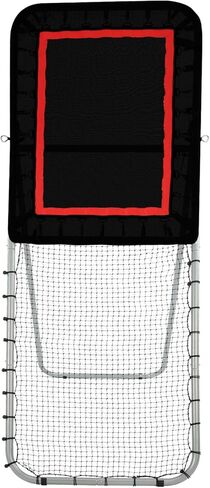 VEVOR Folding Lacrosse Rebounder for Backyard, Volleyball Bounce Back Net, Pitchback Throwback Baseball Softball Return Training Screen, Adjustable Angle Shooting Practice Training Wall in Saudi Arabia