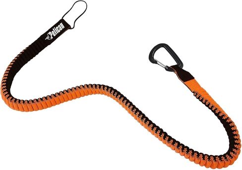 Pelican Adjustable Kayak Paddle Leash Bungee Cord - Easy Hook-and-Loop System with Quick Release Button for Paddle Board, Kayaks, Canoes, and Boat Paddles- Stainless Steel Connectors in Saudi Arabia