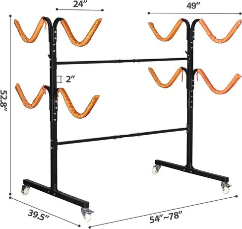 Freestanding Kayak Storage Rack 2 Kayaks/4 Kayaks, Kayak Racks for Outdoor Storage, Kayak Stand Heavy Duty Storage for Kayaks, Canoes, SUP and Surfboards in Kuwait