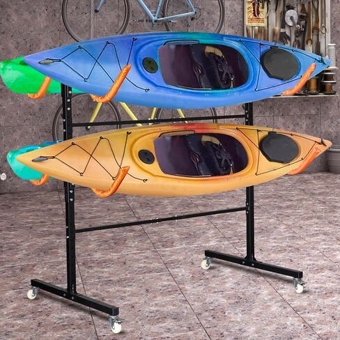 Freestanding Kayak Storage Rack 2 Kayaks/4 Kayaks, Kayak Racks for Outdoor Storage, Kayak Stand Heavy Duty Storage for Kayaks, Canoes, SUP and Surfboards in Kuwait