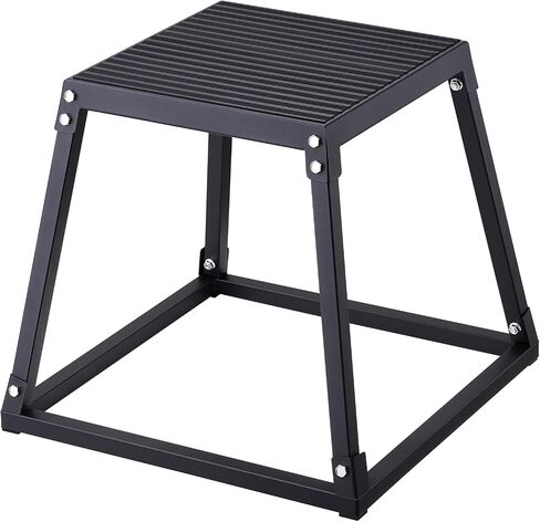 VEVOR Plyometric Jump Box, 12 Inch Plyo Box, Steel Plyometric Platform and Jumping Agility Box, Anti-Slip Fitness Exercise Step Up Box for Home Gym Training, Conditioning Strength Training in Saudi Arabia