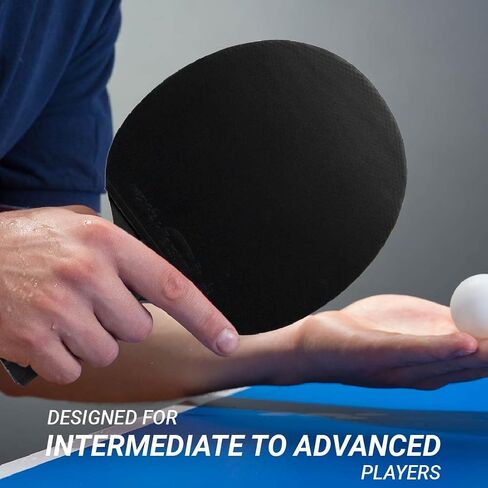 Killerspin Impact SmartGrip Table Tennis Paddles - Black Ping Pong Racket with Case, Table Tennis Equipment for Beginners/Intermediates - Ensures Good Control and Stroke in Saudi Arabia